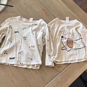 H&M dog toddler long sleeve tops unisex 3T